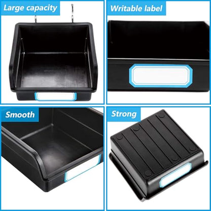Pegboard Bins with Hooks and Labels (10B)