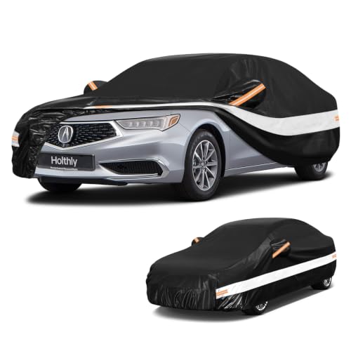 10 Layers Sedan Car Cover Custom Fit for Acura TL (Black Gray / Custom Fit for Acura TL/TLX)