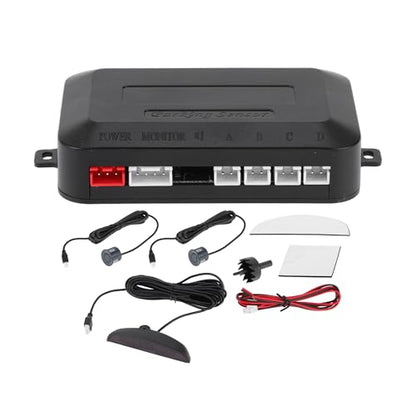 Universal Car Auto Vehicle Reverse Backup Radar System Reverse Parking Sensors Alarm Buzzer Reminder Distance Detection Gray 2 Pcs Parking Sensors (Gray)
