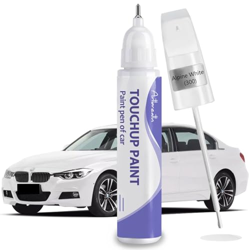 Alpine White 300 Touch Up Paint for BMW OEM Color Match Car Paint Pen (Alpine White (300))