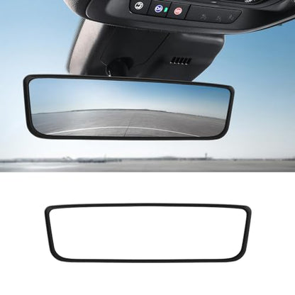 Car Rear View Mirror Protector Frame (Black-1PCS)