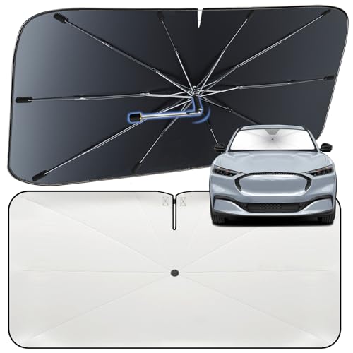 Windshield Sun Shade Umbrella for Ford Mustang Mach (For Ford Mustang Mach-E 2021-2026)