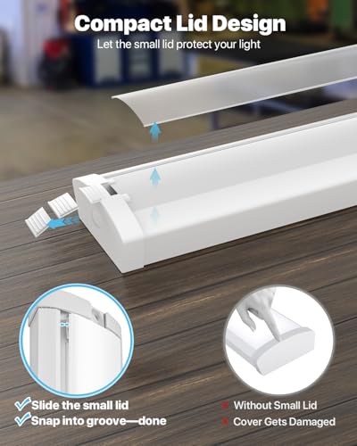 4FT LED Wraparound Light 6600LM (4 PACK-4000K)