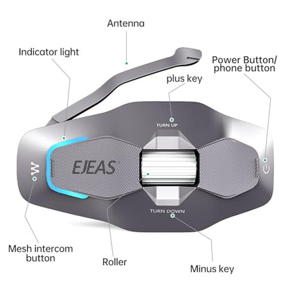 X10 Motorcycle Helmet Bluetooth Headset Speakers Headphone (Sliver)