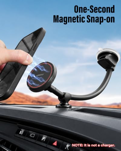 Cell Phone Car Mount for MagSafe (Black)