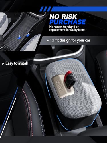 for Mini Cooper Center Console Organizer 2025 2026 Mini Cooper [F65 F66 Gas Version Only] Accessories Armrest Tray Middle Storage Box Insert Container Durable ABS Plastic (for 2025 2026 Mini Cooper)