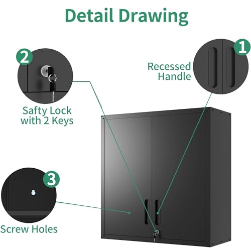 Garage Storage Cabinet System (Black)