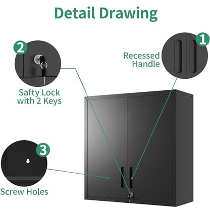 Garage Storage Cabinet System (Black)