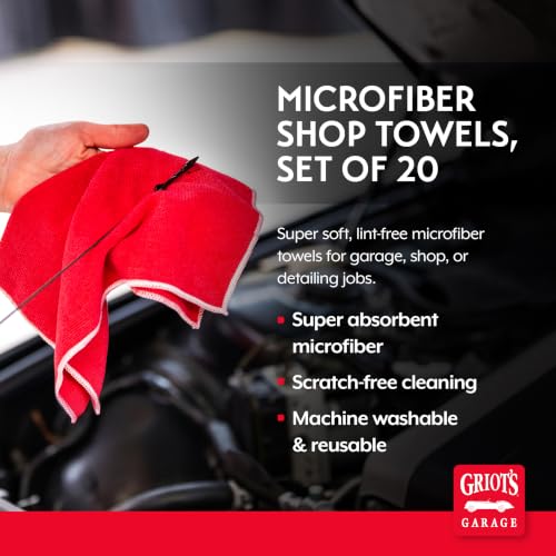 Microfiber Shop Towels for Car Cleaning and Detailing