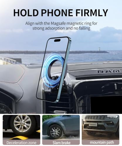 Car Phone Holder for Dodge Ram 1500 (for 2019-2026 RAM 1500 2500 3500 (12/14.4-inch))