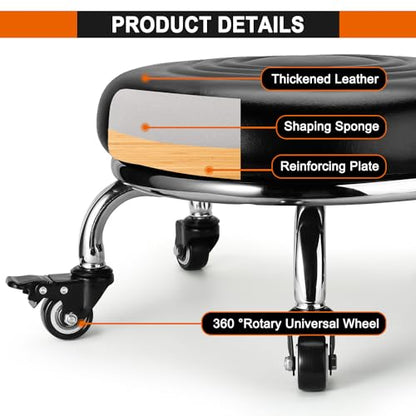 Low Rolling Stool (Style 2)