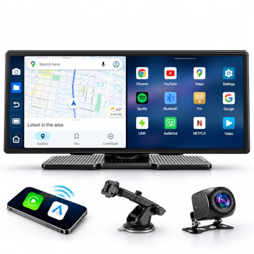 10.25″ CarPlay Screen with Dashcam and Apps