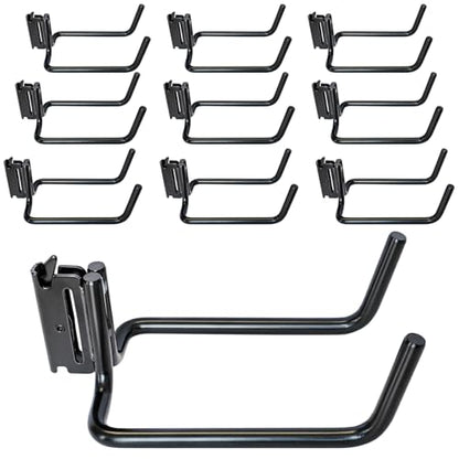 10-Pack E-Track Double J Hooks, 5.5-Inch Deep x 4-Inch Wide (5.5" Deep 4" Wide - 10P)
