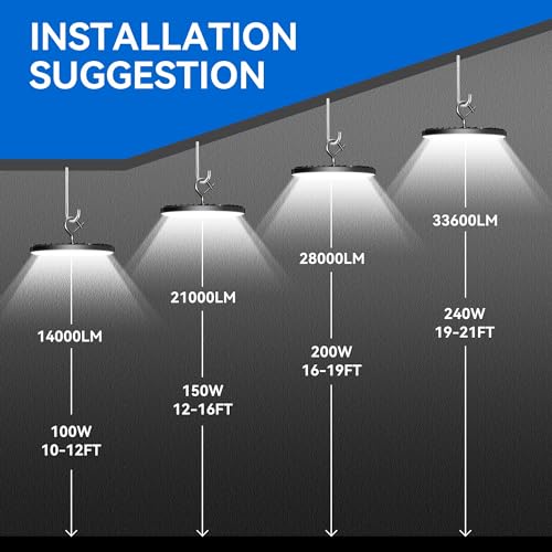 4 Pack UFO LED High Bay Light 150W (150W)