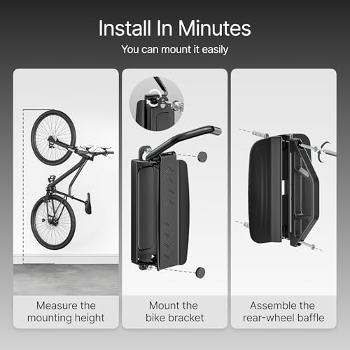 Bike Wall Mount for Garage (4 PACK)