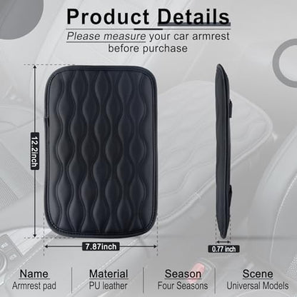 Car Center Console Cover (black-line)