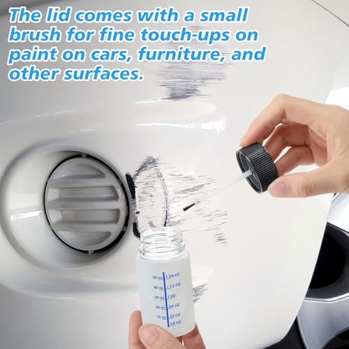 Touch up Paint Bottle with Brush Mixing Ball (Clear)