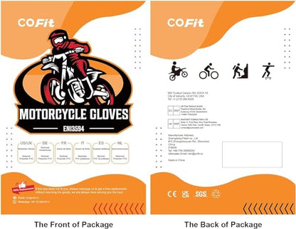 Motorcycle Gloves Breathable (Black / XX-Large)