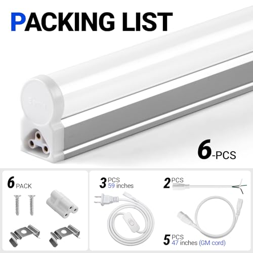 T5 3FT LED Shop Light (5000k Daylight White / 3 Feet)