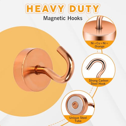 Magnetic Hooks Steel Tube Design for Cruise (Bronze / 40lb Magnetic Hooks)