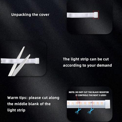 Upgrade Dynamic Flowing Car LED Trunk Light Strip (White / Dynamic Flowing-158 In.)