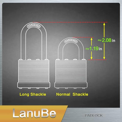 Laminated Keyed Alike Padlock 12 Pack 1.6 (12 pack Blue)
