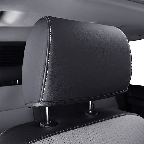Custom Fit Seat Covers for 2014 (B ( 2014-2018 Crew Cab) / Black & Gray)