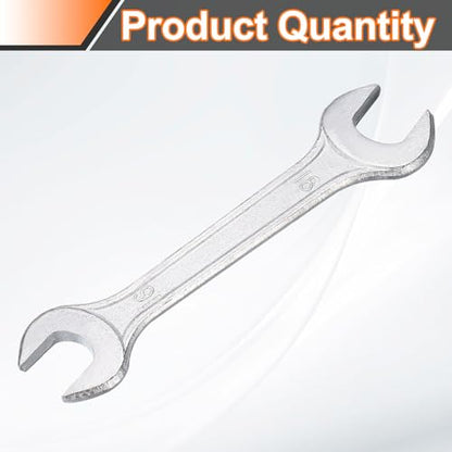 Double Open End Wrench 16mm x 18mm Metric 15 Degree Offset Angle Small Flat Head Wrench Galvanizing Open Ended Spanner for Automotive Repair Furniture Assembly (16mm x 18mm)