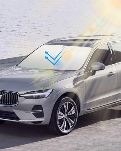 Car Windshield Sun Shade Compatible with Volvo XC60 2018 (for Volvo XC60 2018-2024)