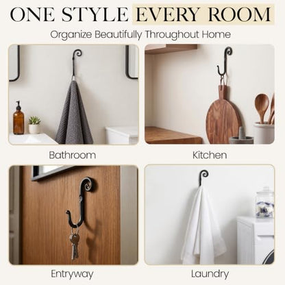 Classic Farmhouse Wall Mount Multi (J-Hook Swirl)