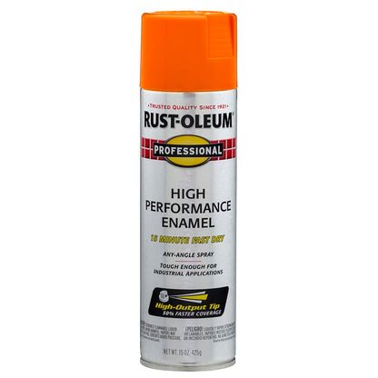 Professional High Performance Gloss Safety Orange Spray Paint (Gloss Safety Orange / 15 Ounce (Pack of 6))