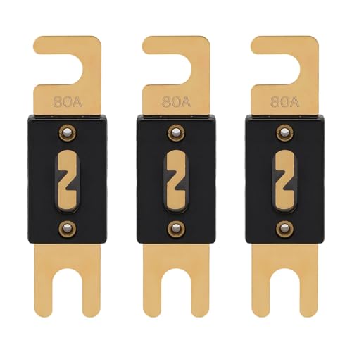 80A ANL Fuse 80 Amp Inline Blade Fuses 32V for Car Audio Inverter Automotive Stereo (80A)