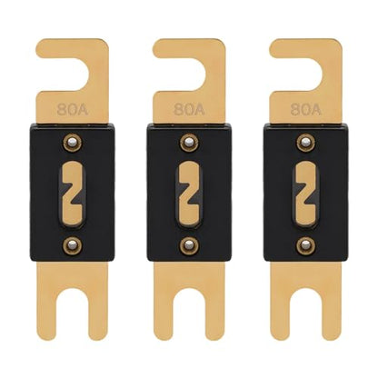 80A ANL Fuse 80 Amp Inline Blade Fuses 32V for Car Audio Inverter Automotive Stereo (80A)