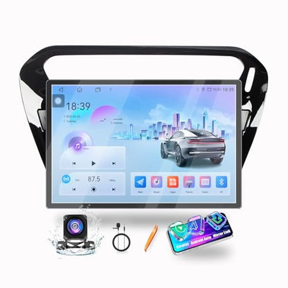 for Peugeot 301 2013 (Octa Core-4G-64G-Gloss Black)