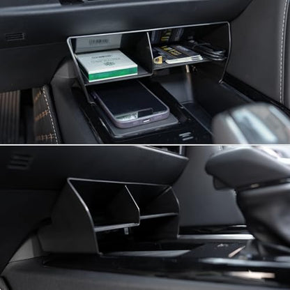 2PCS Center Console Organizer for Toyota Camry 2025 2026 (Black 2pcs)