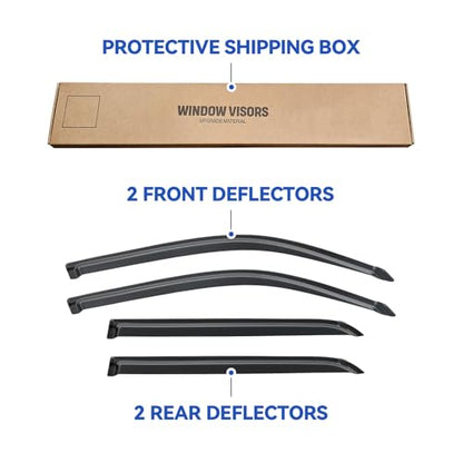 Window Visors Rain Guards for 2001 (2001-2007 Toyota Sequoia)