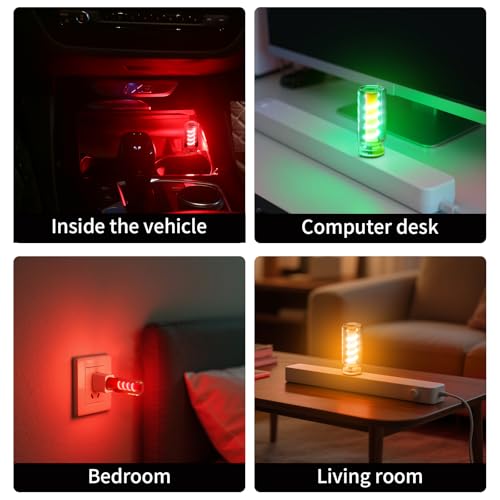 USB Light for Car (Clear-Purple)