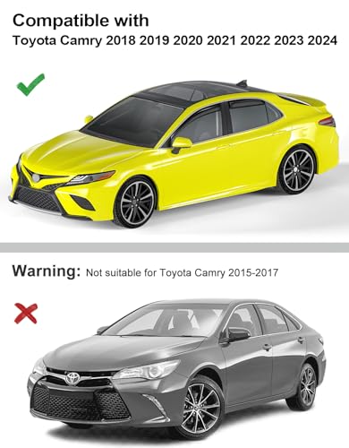 in Channel Window Visors Rain Guards for Toyota Camry 2018 (Fit for 2018-2024 Toyota Camry)