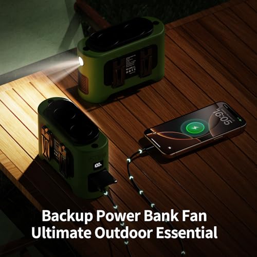 Socool Portable Car Fan (Green)