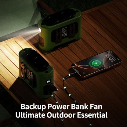 Socool Portable Car Fan (Green)