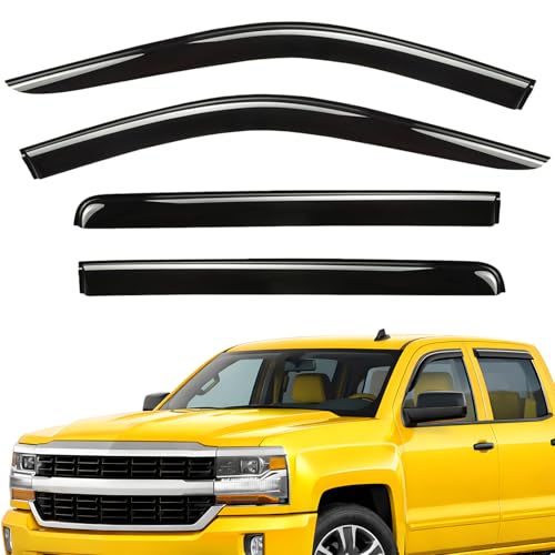 Extra Durable Window Deflectors Tape (For Chevy Silverado 14-18 1500/2500/3500)