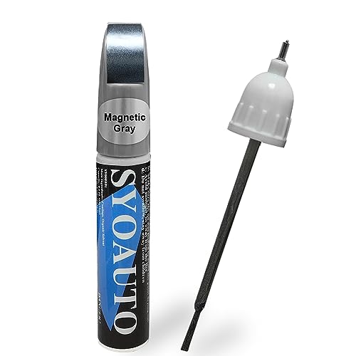 Magnetic Gray 1G3 Touch Up Paint Fit for Toyota Auto Touch up Paint Scratch Repair Pen Brush and Tip 2 in 1 Magnetic Gray (Magnetic Gray)