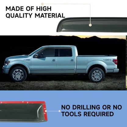 Rain Guards Window Visors Fit for 2009 (For 2009-2014 F150 SuperCrew)