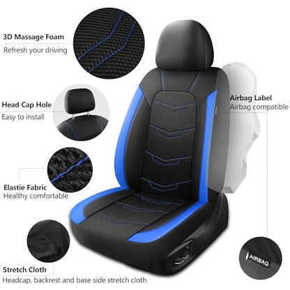 Front Car Seat Cover (N2 Black Blue / Front Seat)