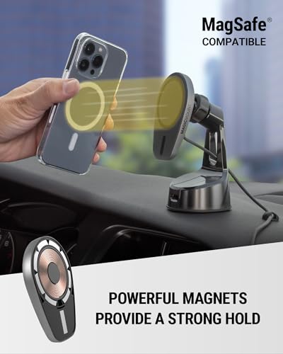 MPQMWD Charge Pro Qi2 MagSafe Charger Car Mount (Window / Dash Suction / Teardrop)