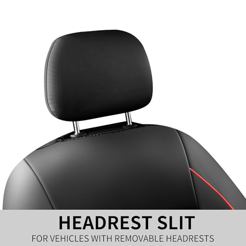 Front Car Seat Cover (N3 Black Red / Front Seat)