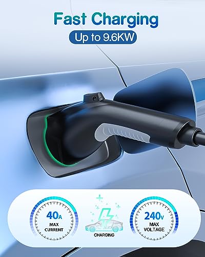 J1772 EV Charger Extension Cable (40Amp-21FT)