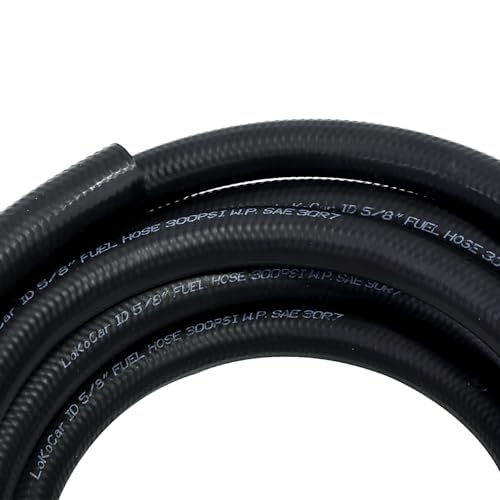 Rubber Fuel Hose Line Push Lock 5 (5/8" ID 25ft)