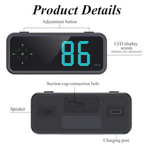 GPS Digital Speedometer for Car MPH (Digital Speedometer with Bracket)
