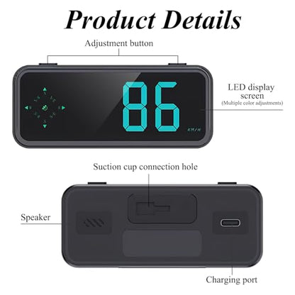 GPS Digital Speedometer for Car MPH (Digital Speedometer with Bracket)
